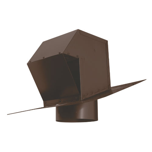 Brown 6" Galvanized Steel Roof Exhaust Trap