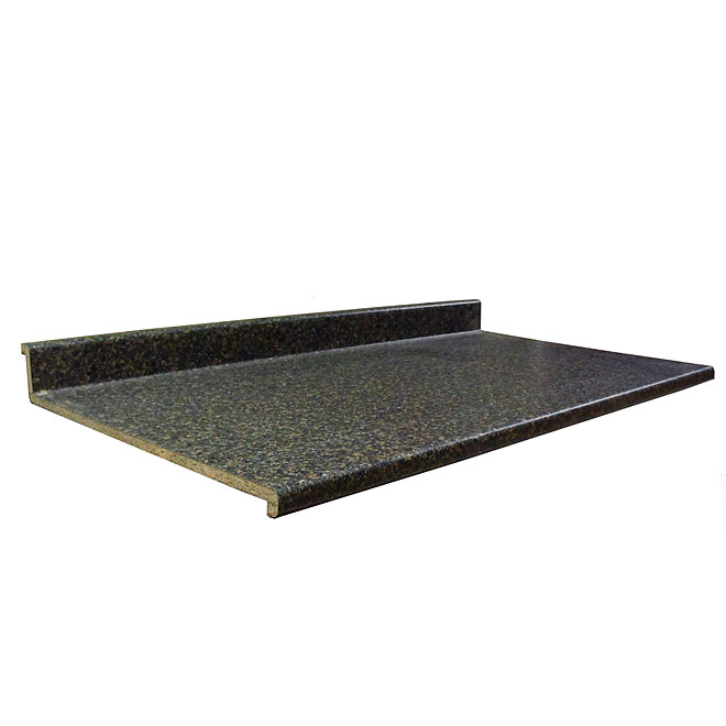 Comptoir moulé 2300, Labrador Granite, 25" x 8'