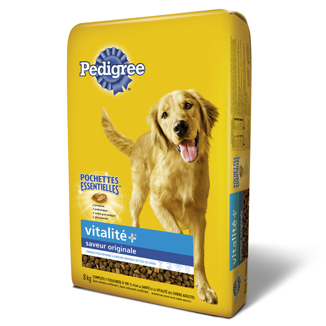 Nourriture sèche pour chien « Vitalité Plus », 8 kg