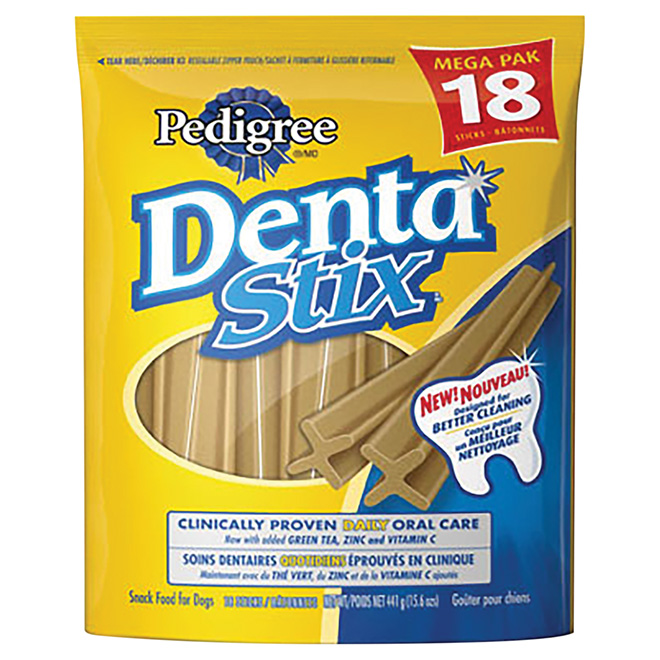 Goûters « Dentastix », soins dentaires pour chien, paquet 18