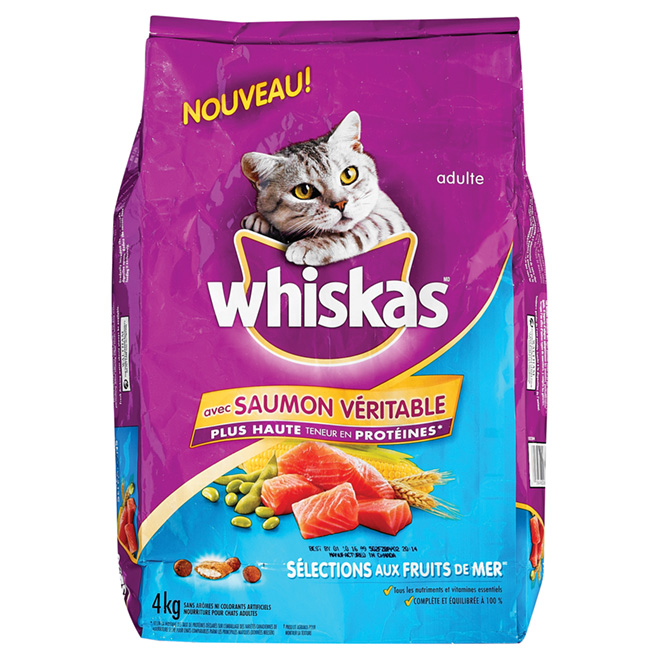 Nourriture sèche pour chat « Whiskas », 4 kg