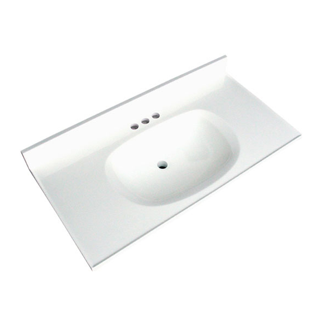 Vanity Countertop - 37" x 19", White