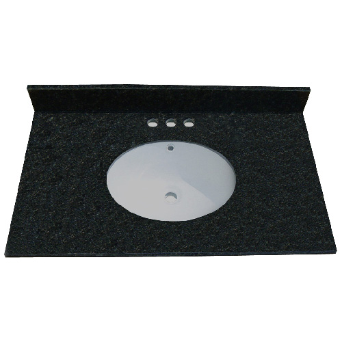 Vanity Countertop - 37" x 22", Black