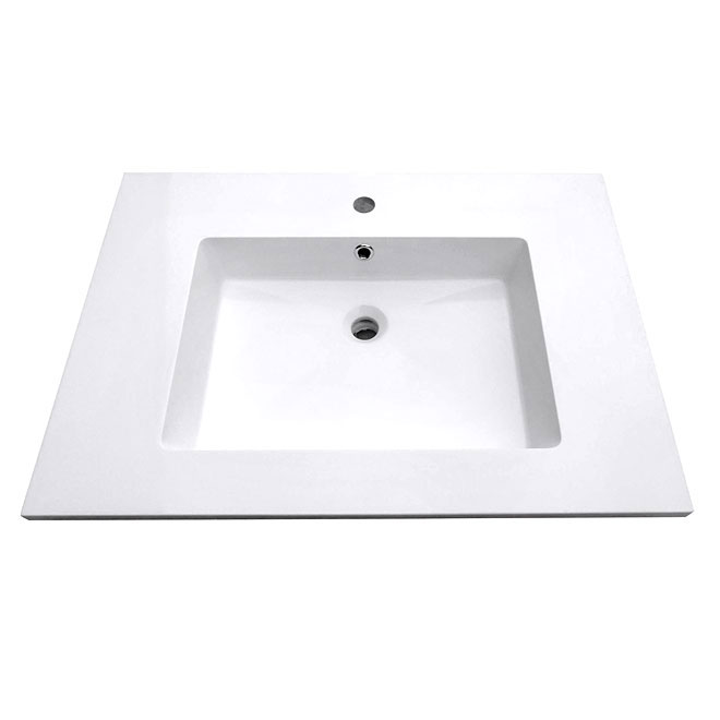 Vanity Countertop - 37" x 22", White