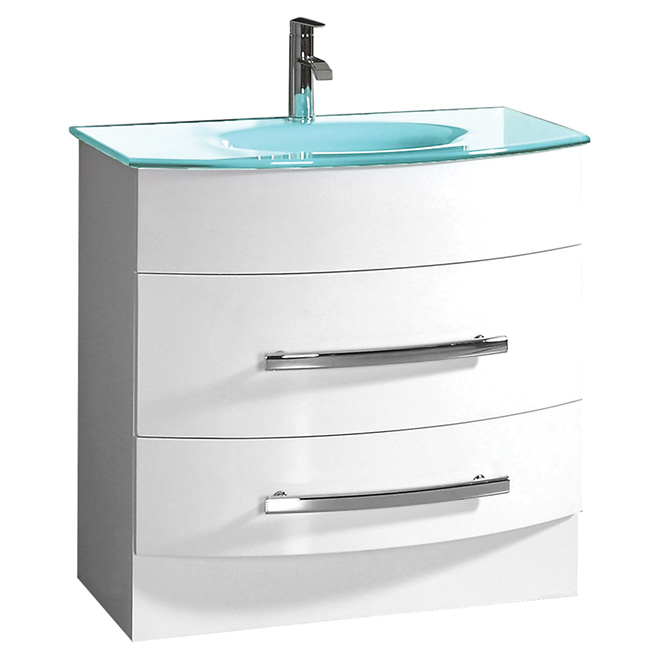 Meuble lavabo « Mirabel », 31,5 po, blanc