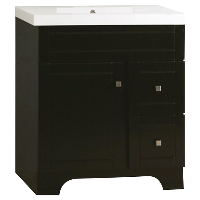 Vanity Sink - 1 Door/2 Drawers - 31" - Brown