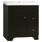 Meuble-lavabo avec 1 porte et 2 tiroirs, 31