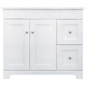 Meuble-lavabo, 2 portes/2 tiroirs, Classic, blanc