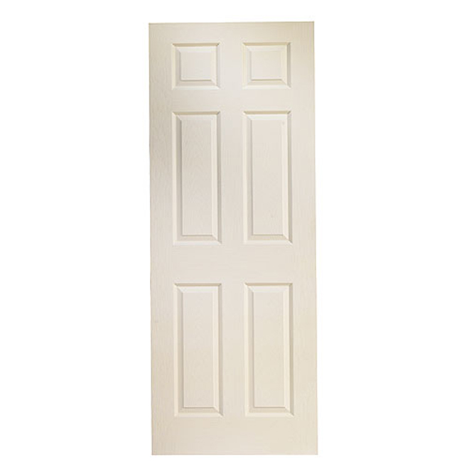 6-Panel Textured Slab Door