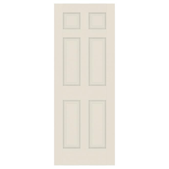 Porte texturée de 6 paneaux