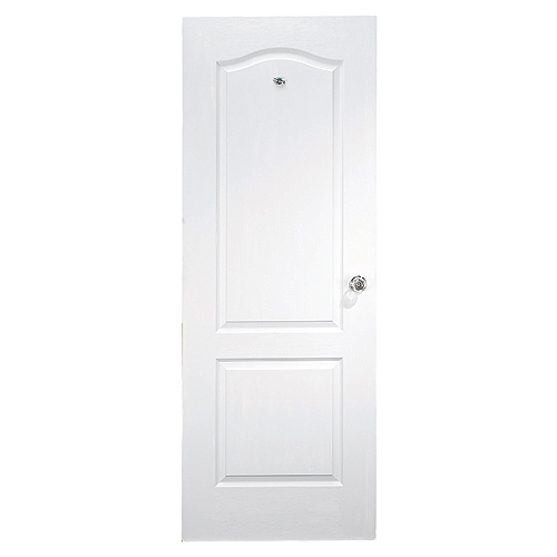 2-Panel Arch-Top Slab Door 16" x 80" - White