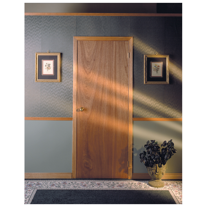 Lauan Door & 6\u00278\ Flush Lauan Woodgrain Interior Door Slab