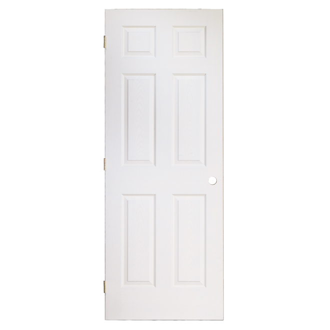 Porte intérieure préusinée - 6 panneaux