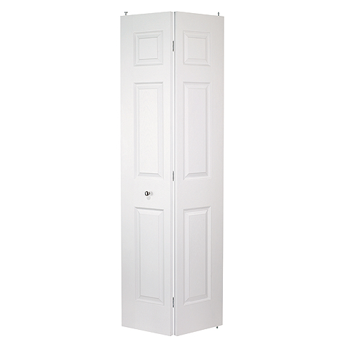6-Panel Textured Bi-Fold Door - 28" x 80"