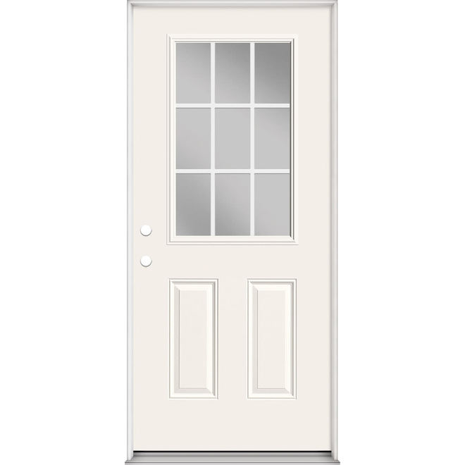 Porte en acier prémontée