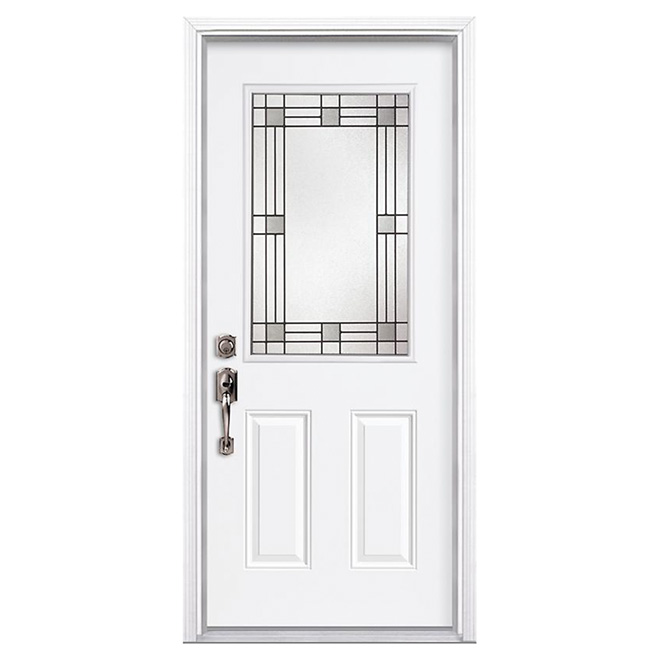 Porte en acier 2 panneaux
