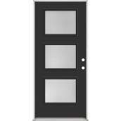 Porte en acier à 3 panneaux, 36