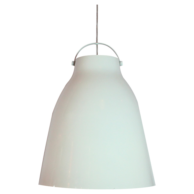 1-Light Pendant Light - 7" - White