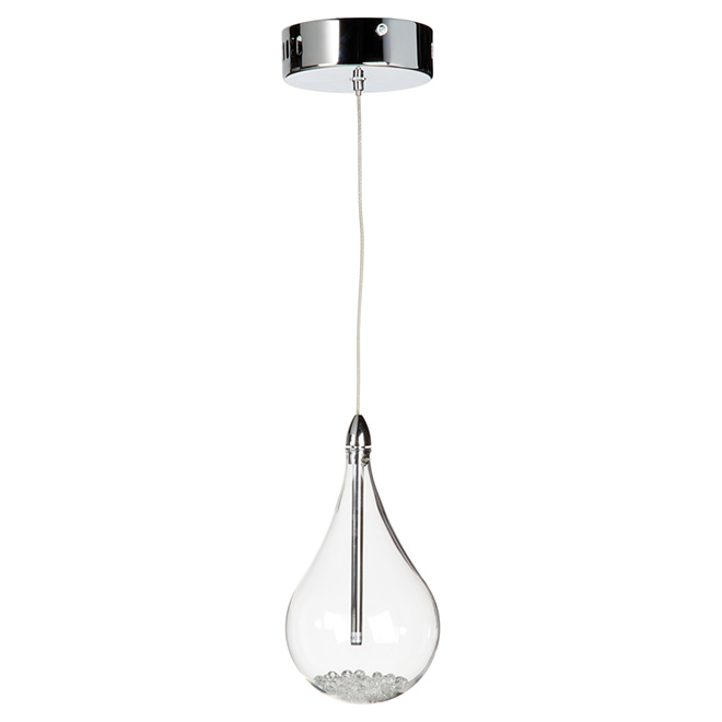 Suspension à 1 lumière halogène « Crystal Rock », 4,7 po