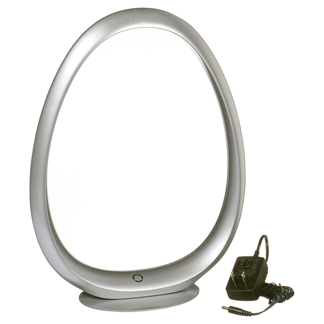 "Ovo" LED Table Lamp -13" - Silver