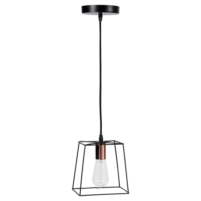 Suspension ajustable à 1 lumière « Coppertech », 7 po