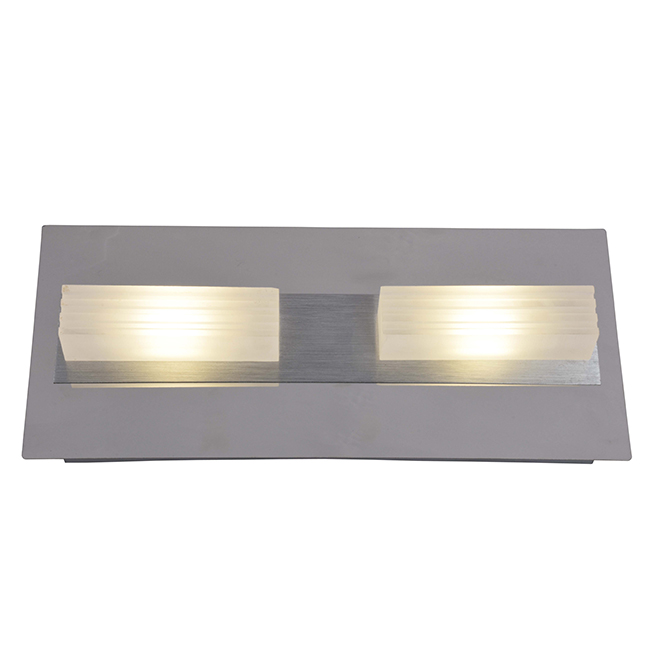 wall sconce 2 lights led chrome and aluminum rona wall sconce 2 lights led chrome and aluminum rona