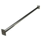 Fluted Adjustable Closet Rod 48