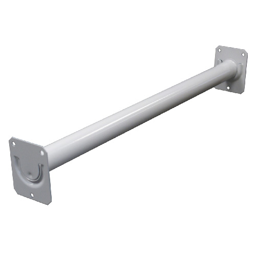 Tringle de garde-robe cannelée réglable 30 po - 48 po, zinc