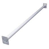 Fluted Adjustable Closet Rod 48