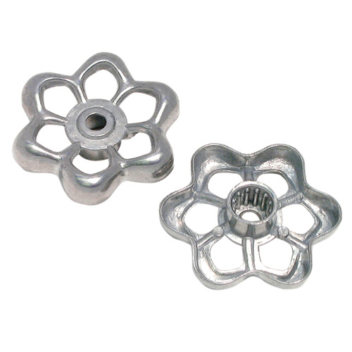 Lawn faucet wheel handle