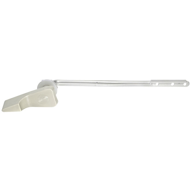 Levier de chasse d'eau en plastique, 8", blanc antique