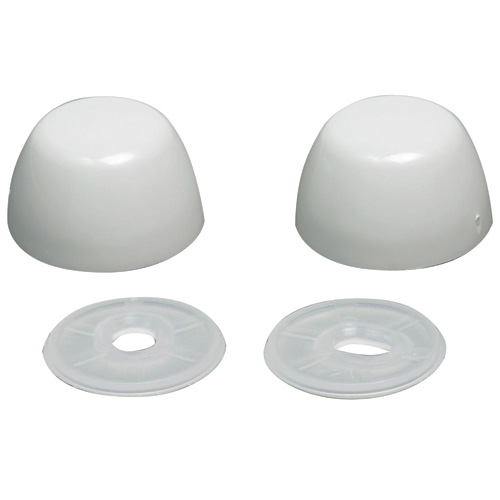 Snap-On Plastic Bolt Caps - Grey - 2-Pack