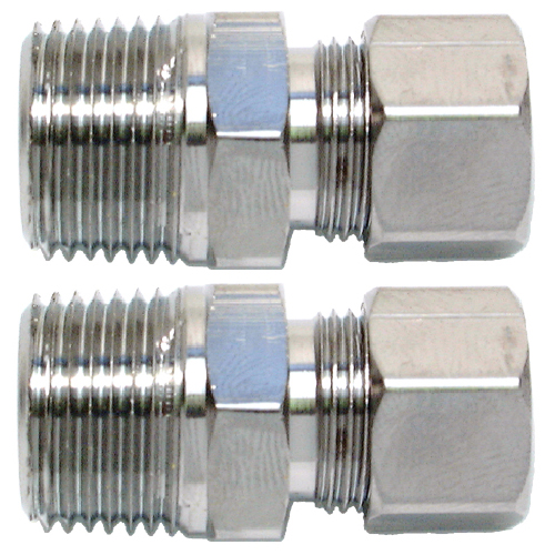 Brass straight fitting