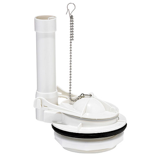 White Plastic Toilet Flush Valve - 3"