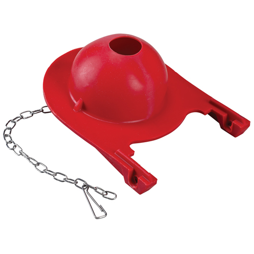 Clapet en caoutchouc rouge 3 1/4"