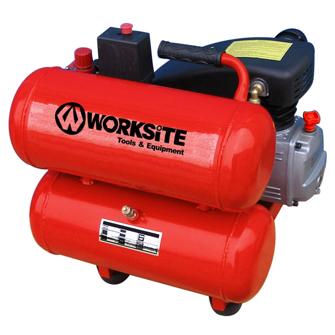 Twin Tank Air Compressor - 4 gal - 1.5 HP - 125 PSI