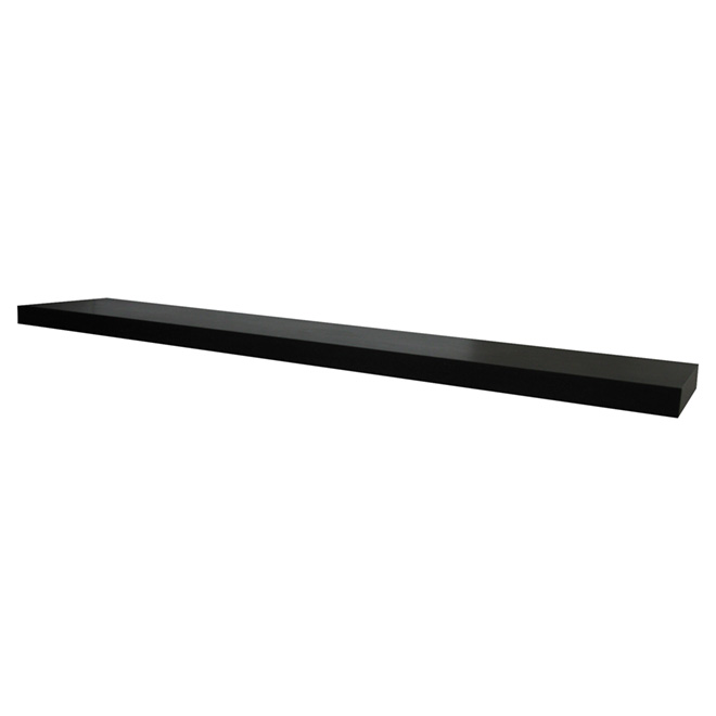Tablette flottante, 120 cm, noir