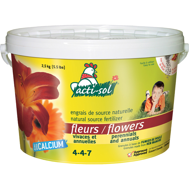 Perennial and Annual Flowers Organic Fertilizer 4-4-7