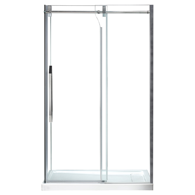 Porte de douche coulissante Antigua, 48", clair/chrome