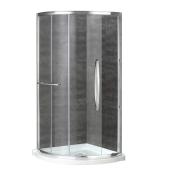Karina Sliding Door Shower with Base - Chrome - 36''