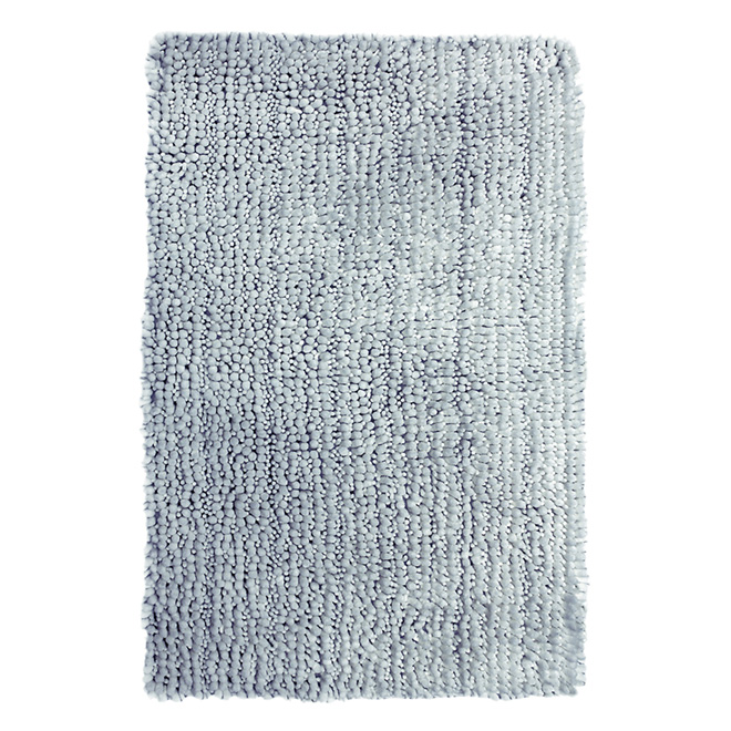 Tapis de bain, Tango, polyester, 21" x 34", gris argenté