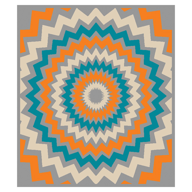 "Pop Star" Area Rug - Multicolored - 3'3" x 3'9"