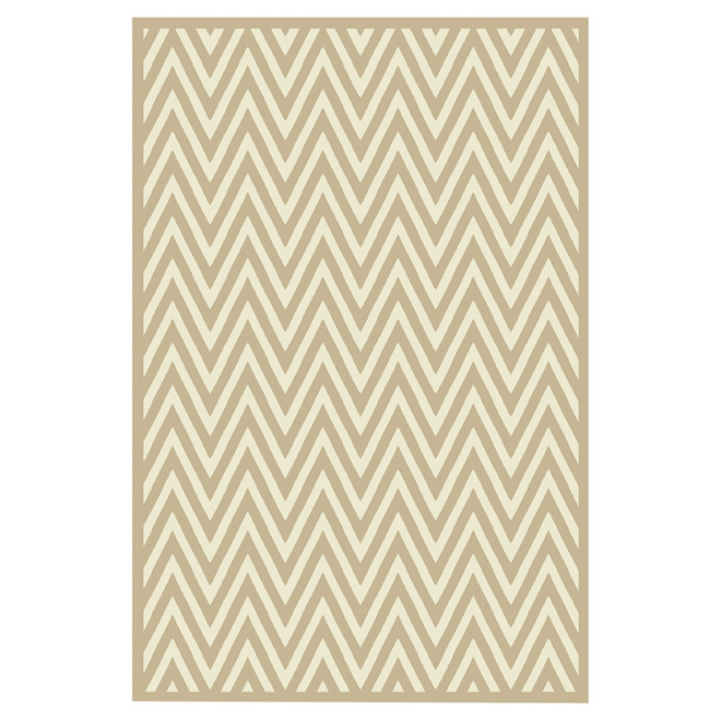 Tapis d'appoint en nylon, 30" x 45", beige