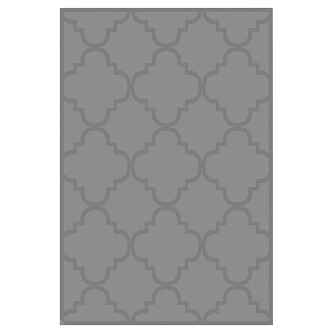 Area Rug - Nylon - 5'3" x 7'5" - Grey