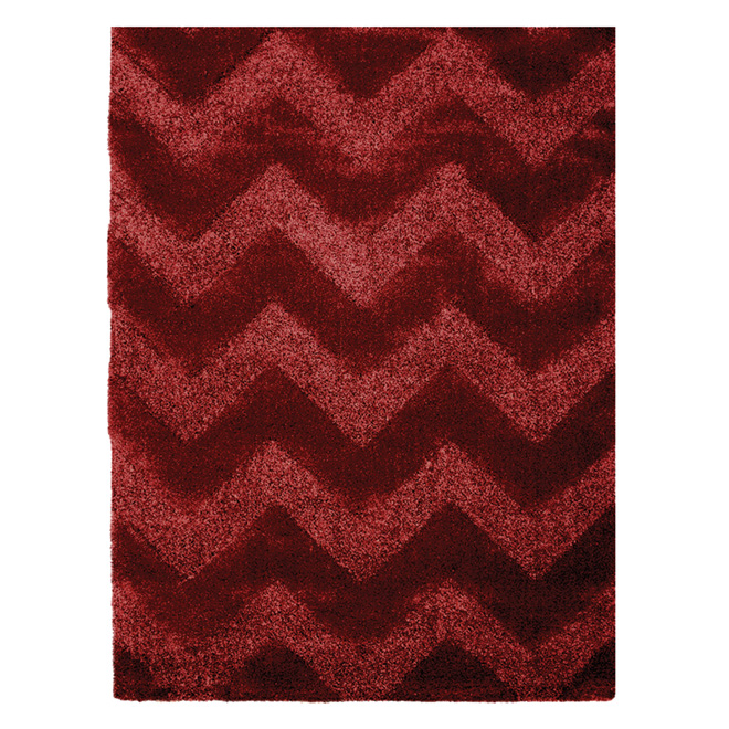 "Romeo" Shag Rug - 7' 11" x 10' 4" - Red