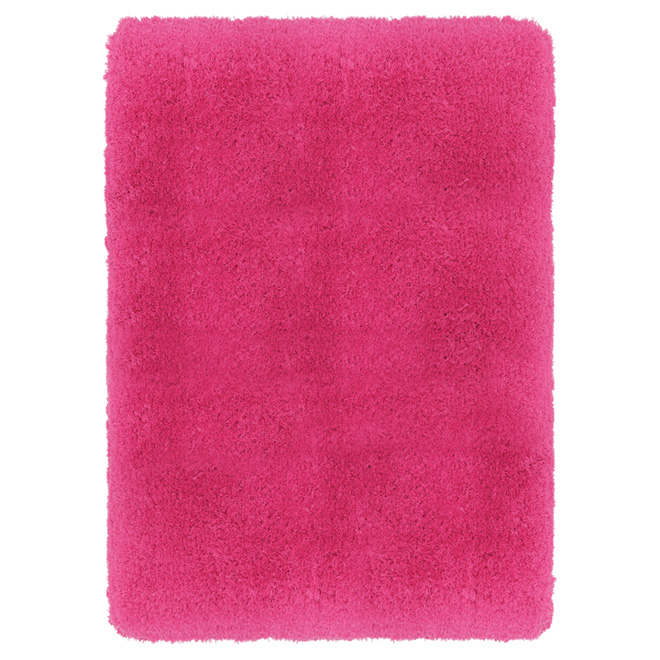 Polyester Rug - 4' 5" x 5' 3" - Fuchsia