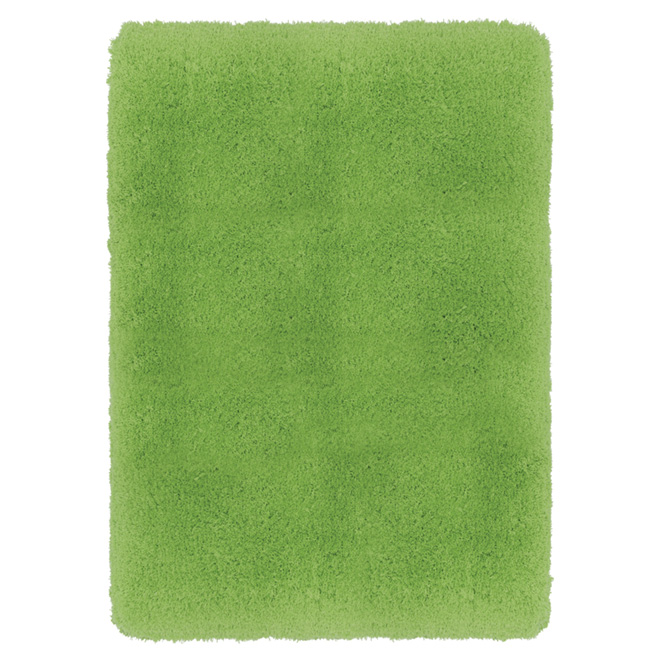 Tapis en polyester 4' 5" x 5' 3", lime