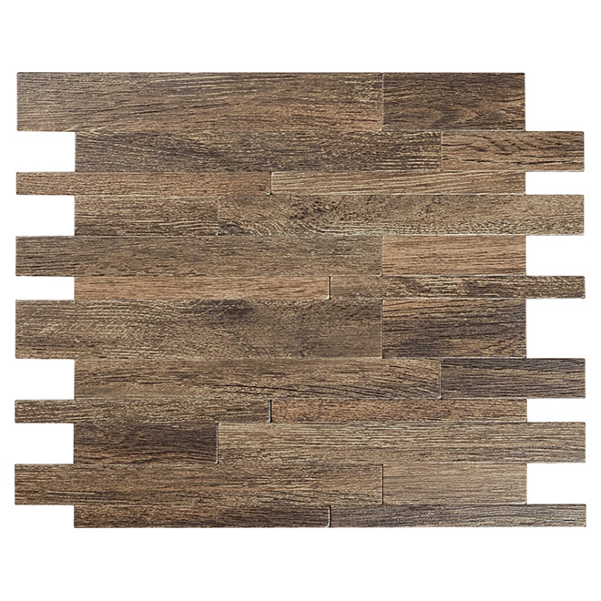 Tuile de métal autoadhésive Murano W, couleur bois
