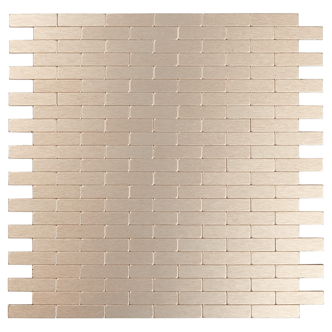 Self-Adhesive Metal Tile - Bricky LC - Light Copper