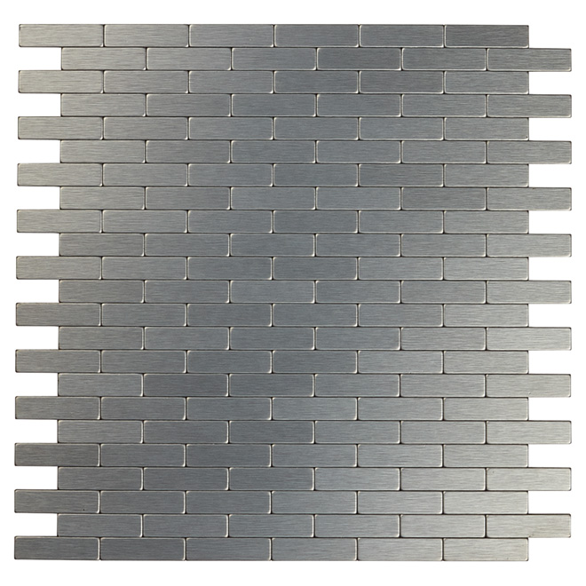 Tuile de métal autoadhésive Bricky DG, gris foncé